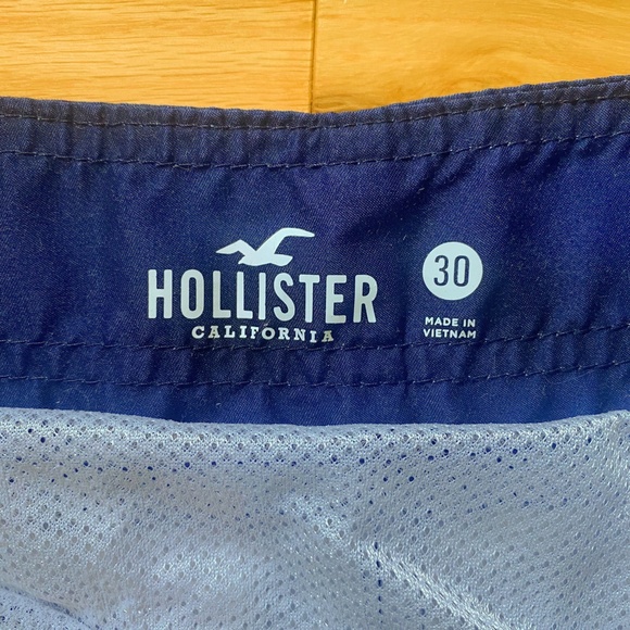 Men's Hollister swim trunks 30" waist size small blue green - Picture 3 of 3